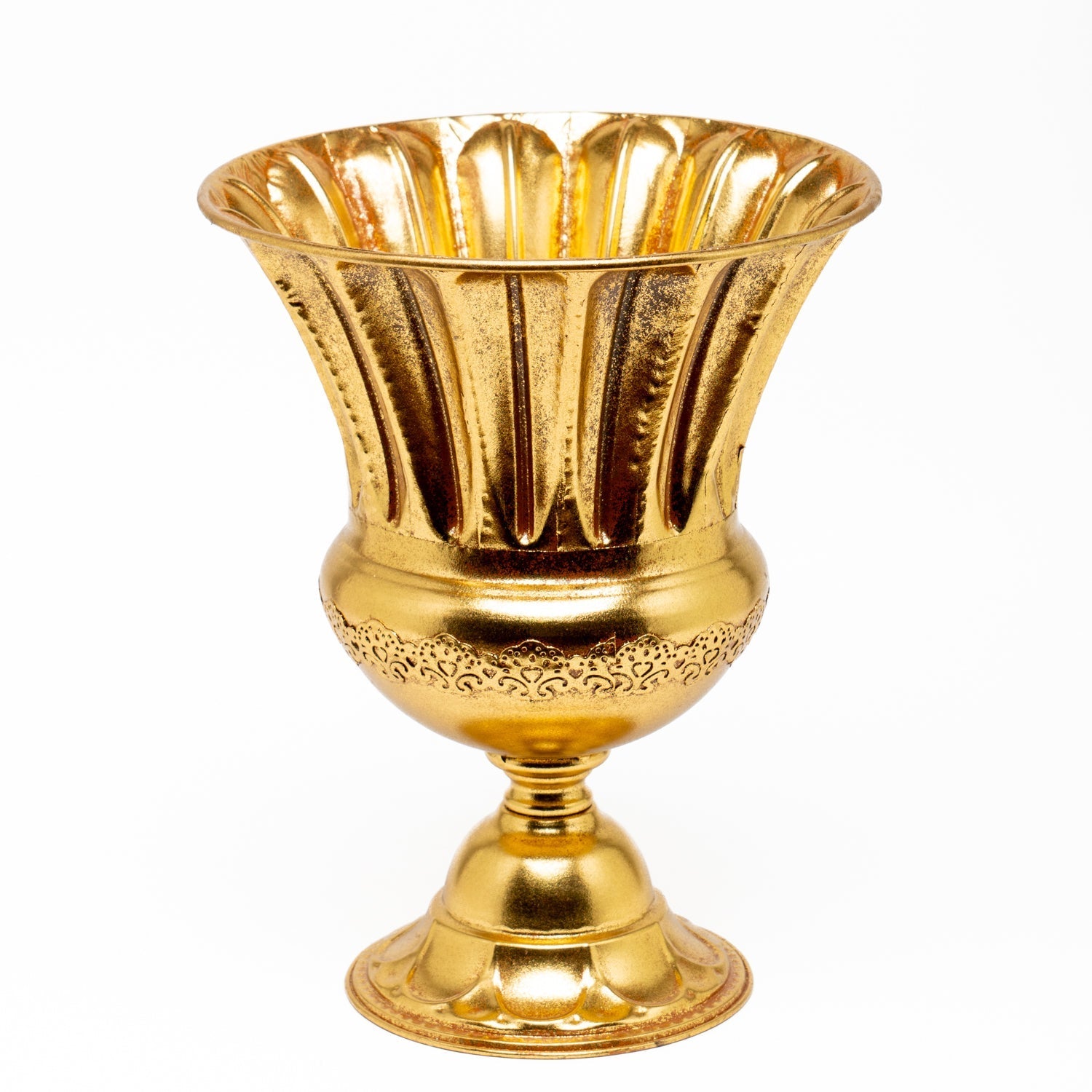 Vaso Rigato Retrò Oro 27X33CM