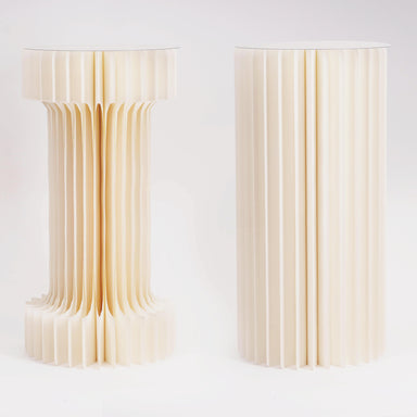 Colonna di carta Bianca con Led, D30CMxH40CM