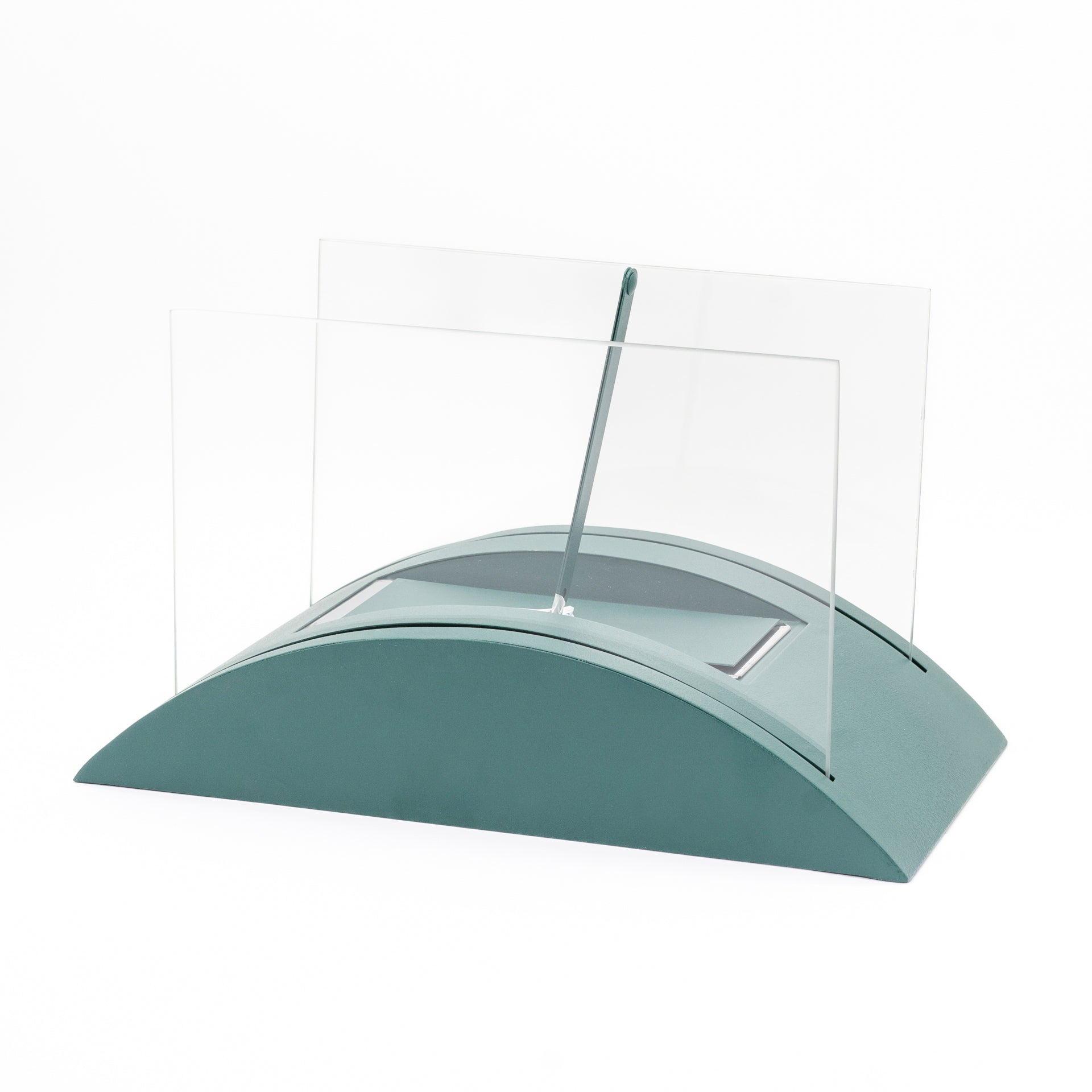 Lampada a cera liquida colore petrolio 35X20X19CM