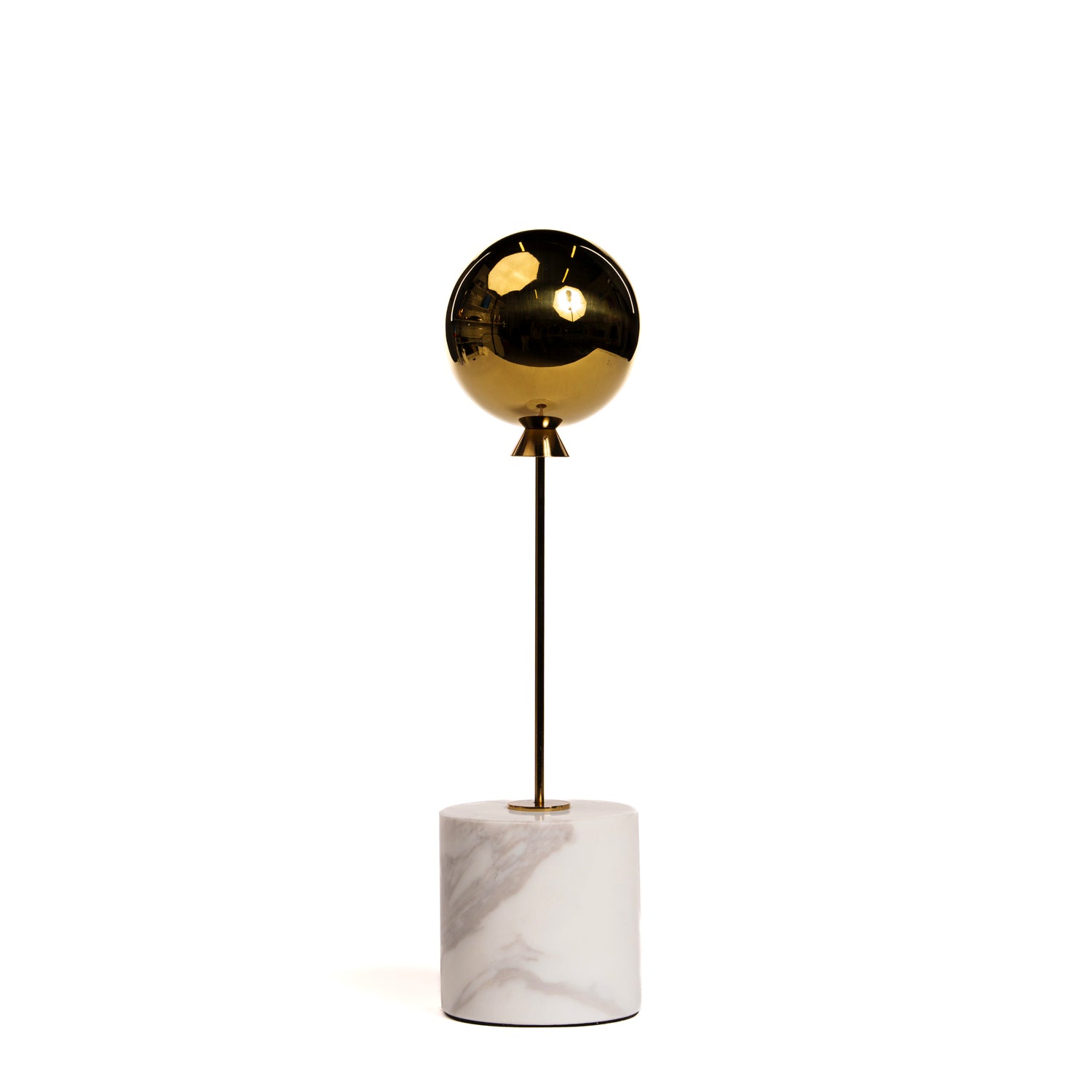 Palloncino da tavola decorativo, colore oro, 8X8X33CM