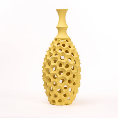 VASO TRAFORATO SLIM GIALLO