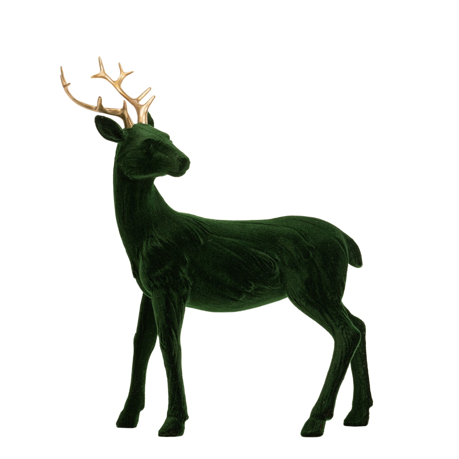 Renna in velluto verde, 23X31CM