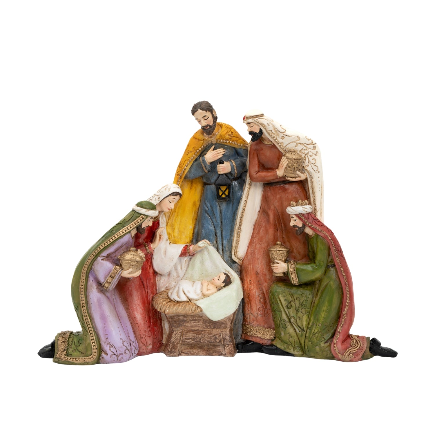 Natività con re magi, 28x9x20CM