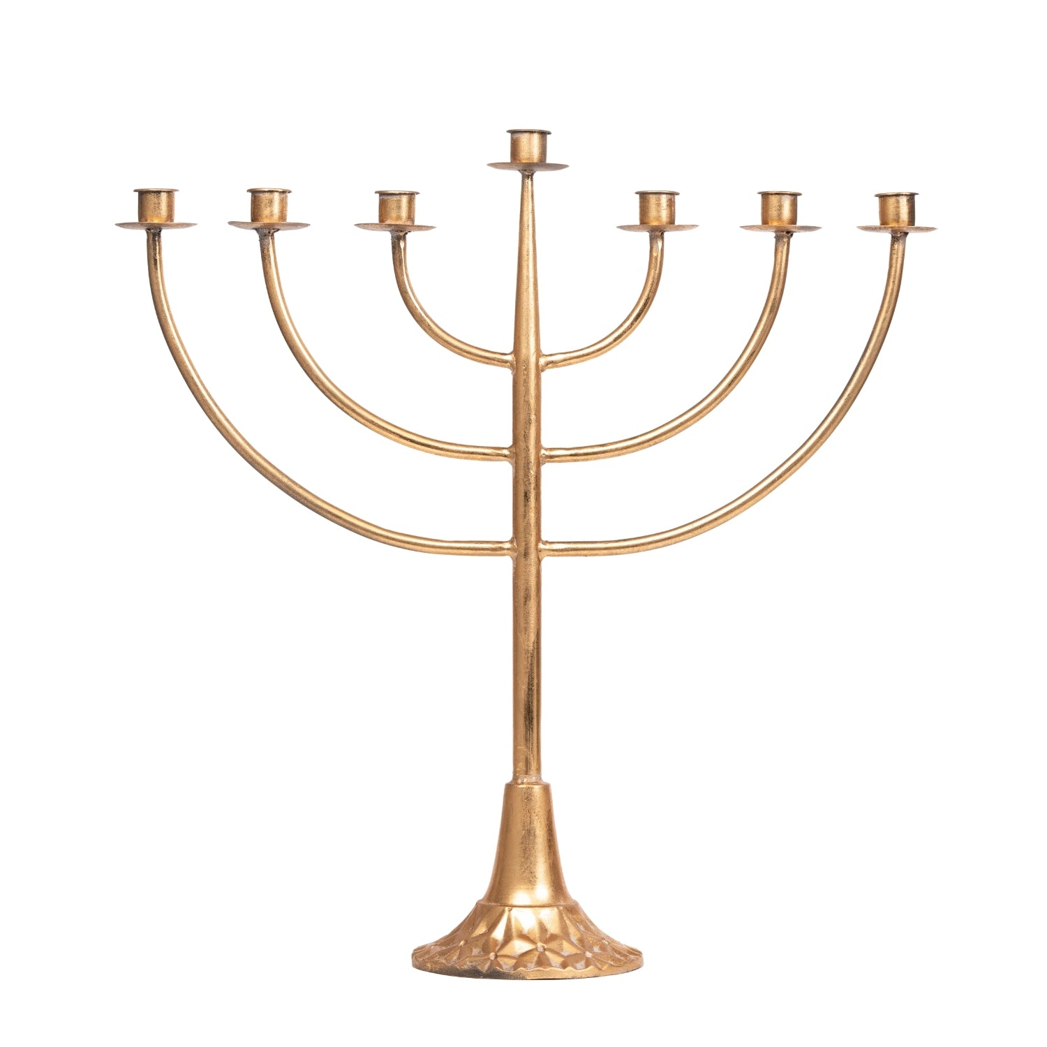 Portacandele a 7 bracci, colore oro, 53X15X54CM