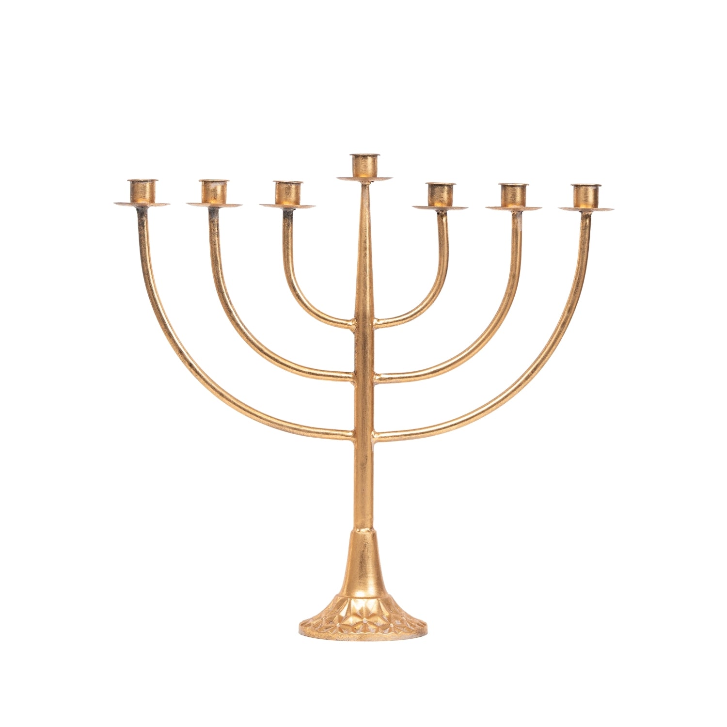 Portacandele a 7 bracci, colore oro, 47X13X46CM