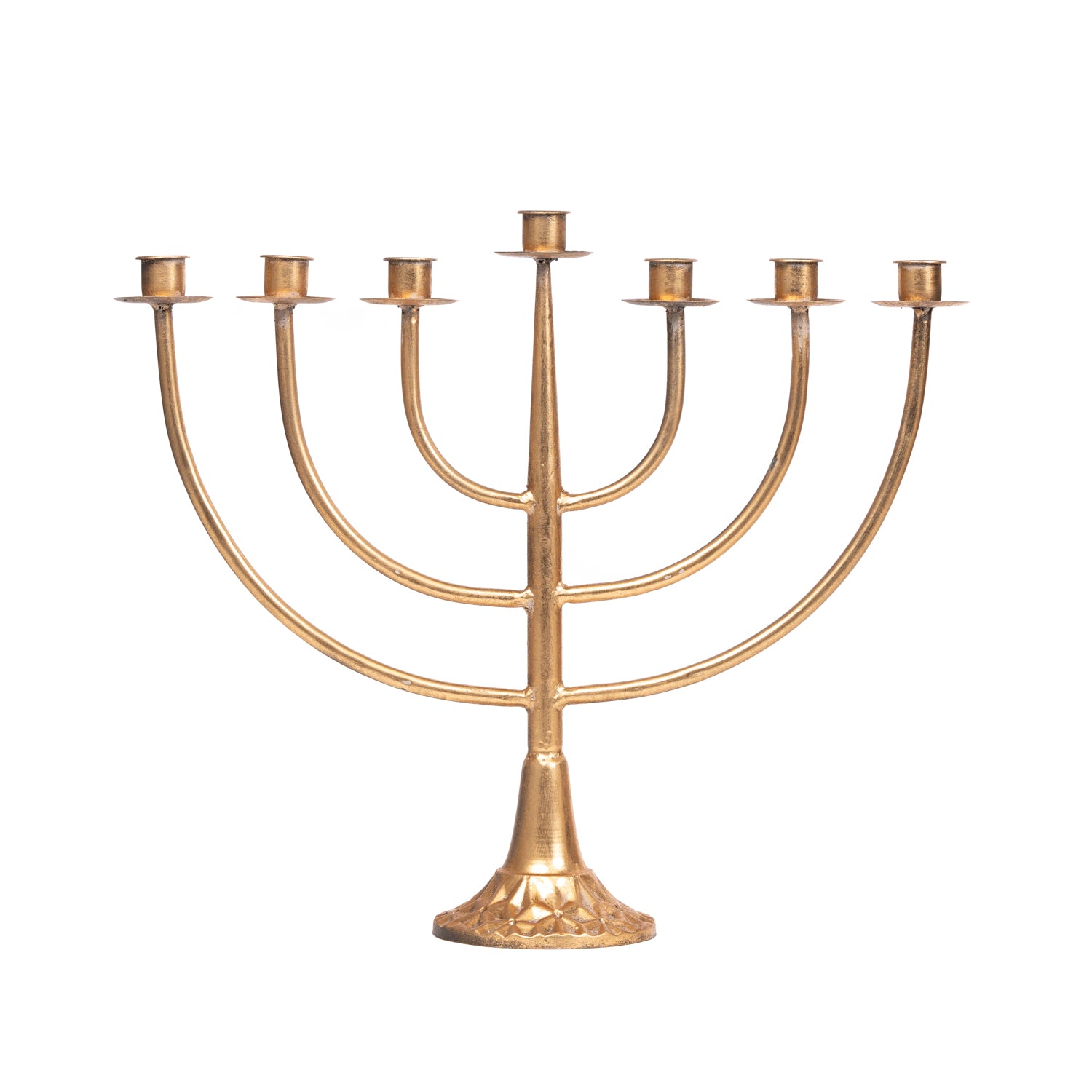 Portacandele a 7 bracci, colore oro, 47X13X40CM