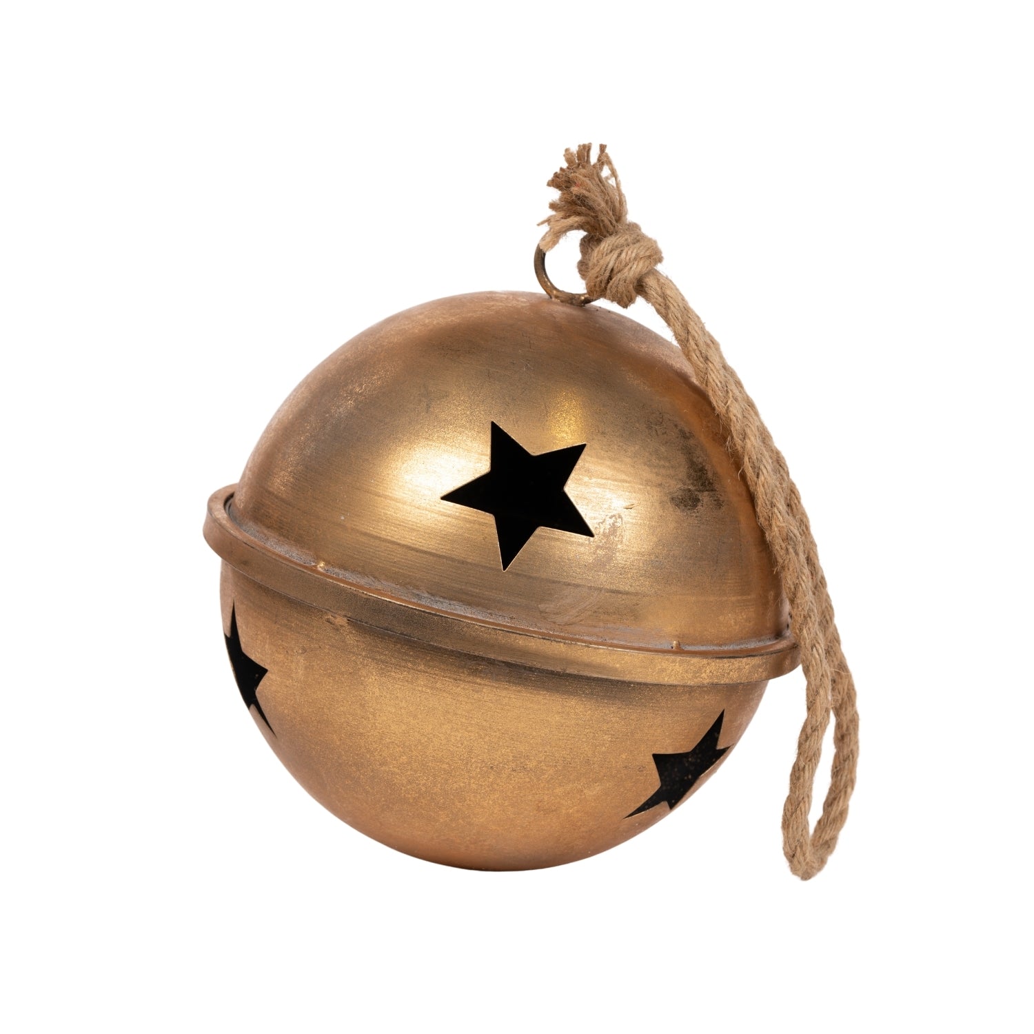 Sfera campanello in metallo dorato, 27X27CM