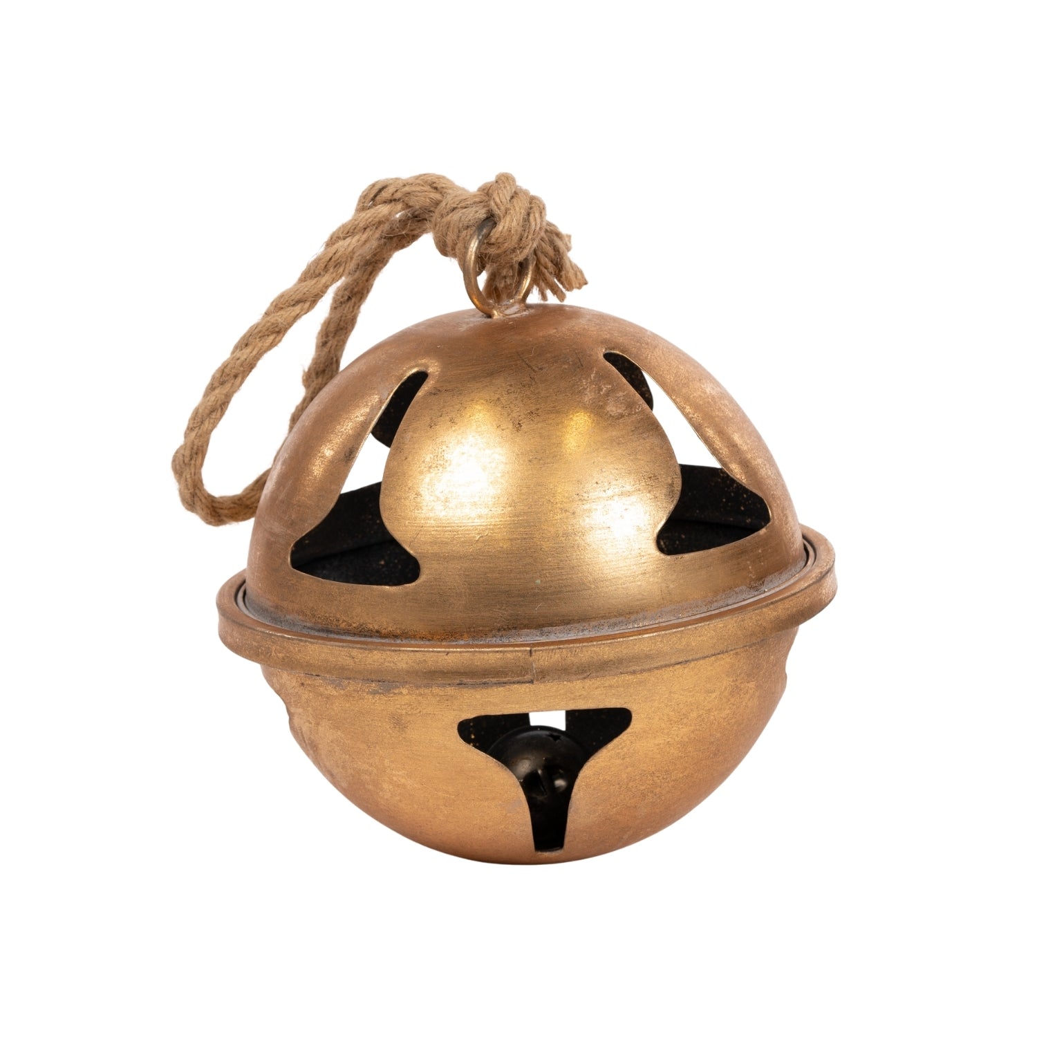 Sfera campanello in metallo dorato, 23X23CM