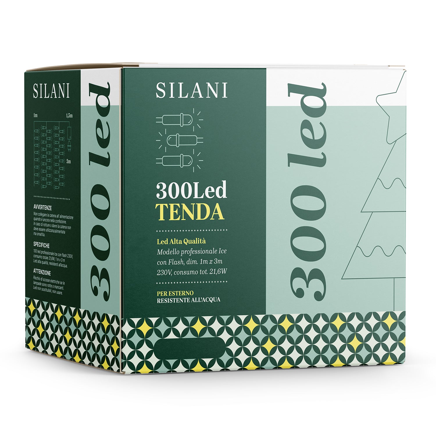 Tenda 300 Led Ice flash Bianca Professionale