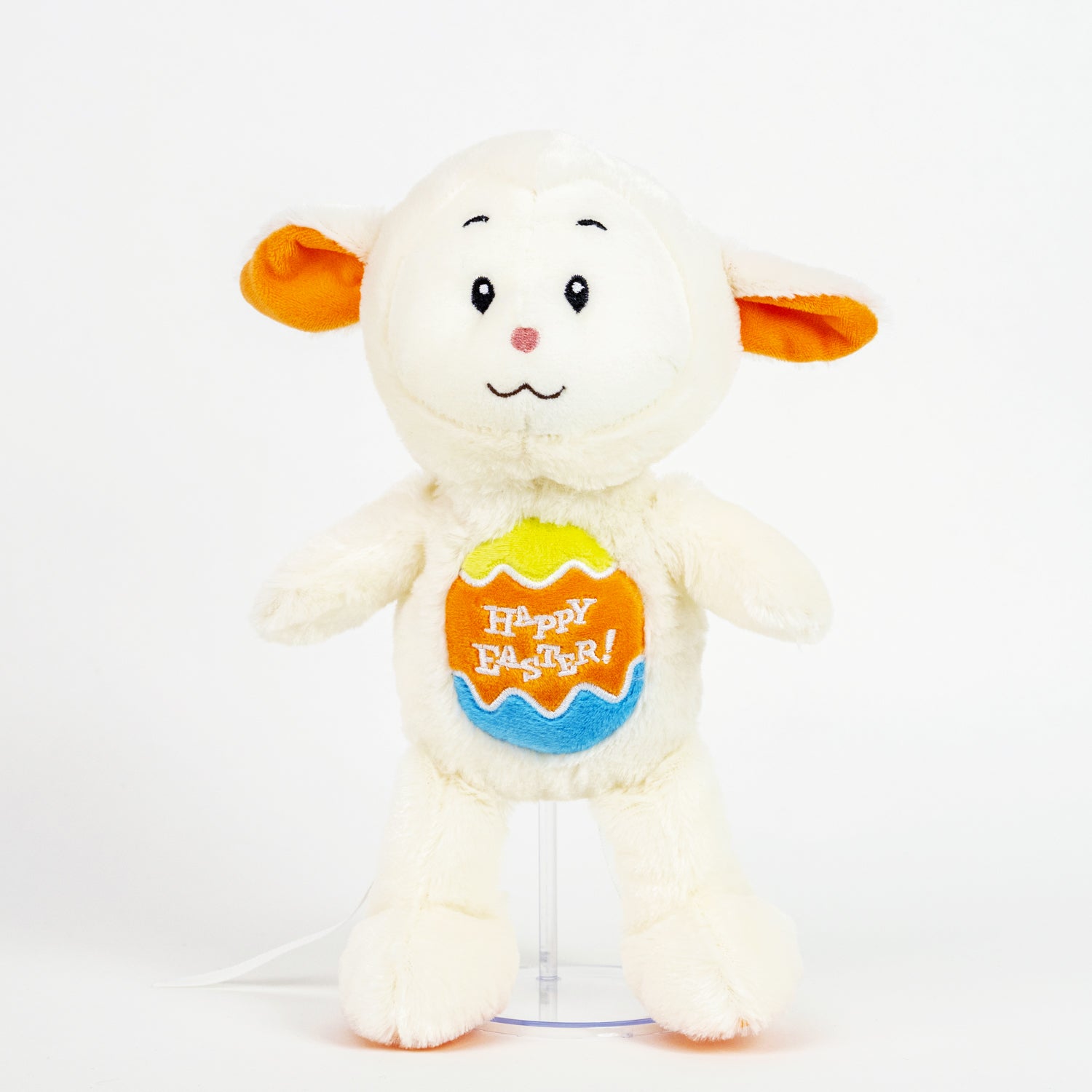 Peluche Animali della Fattoria con scritta Happy Easter, pupazzi per pasqua, idea regalo