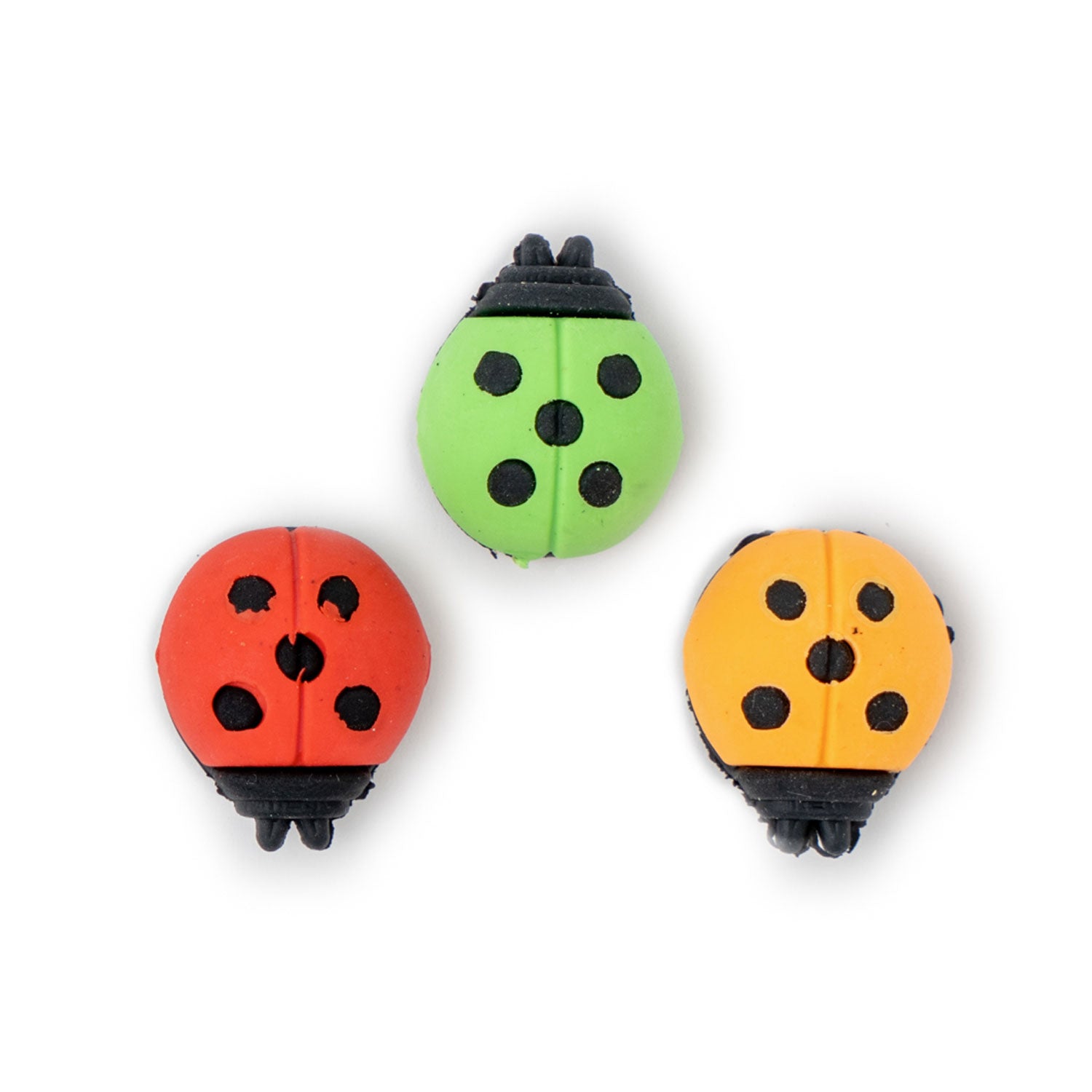 Gomma da cancellare Coccinella , venduta in cartone da 100 pezzi, colori assortiti, sorprese per uova di pasqua, gadget feste per bambini. Scopri i nostri prodotti su De Luca Collection.