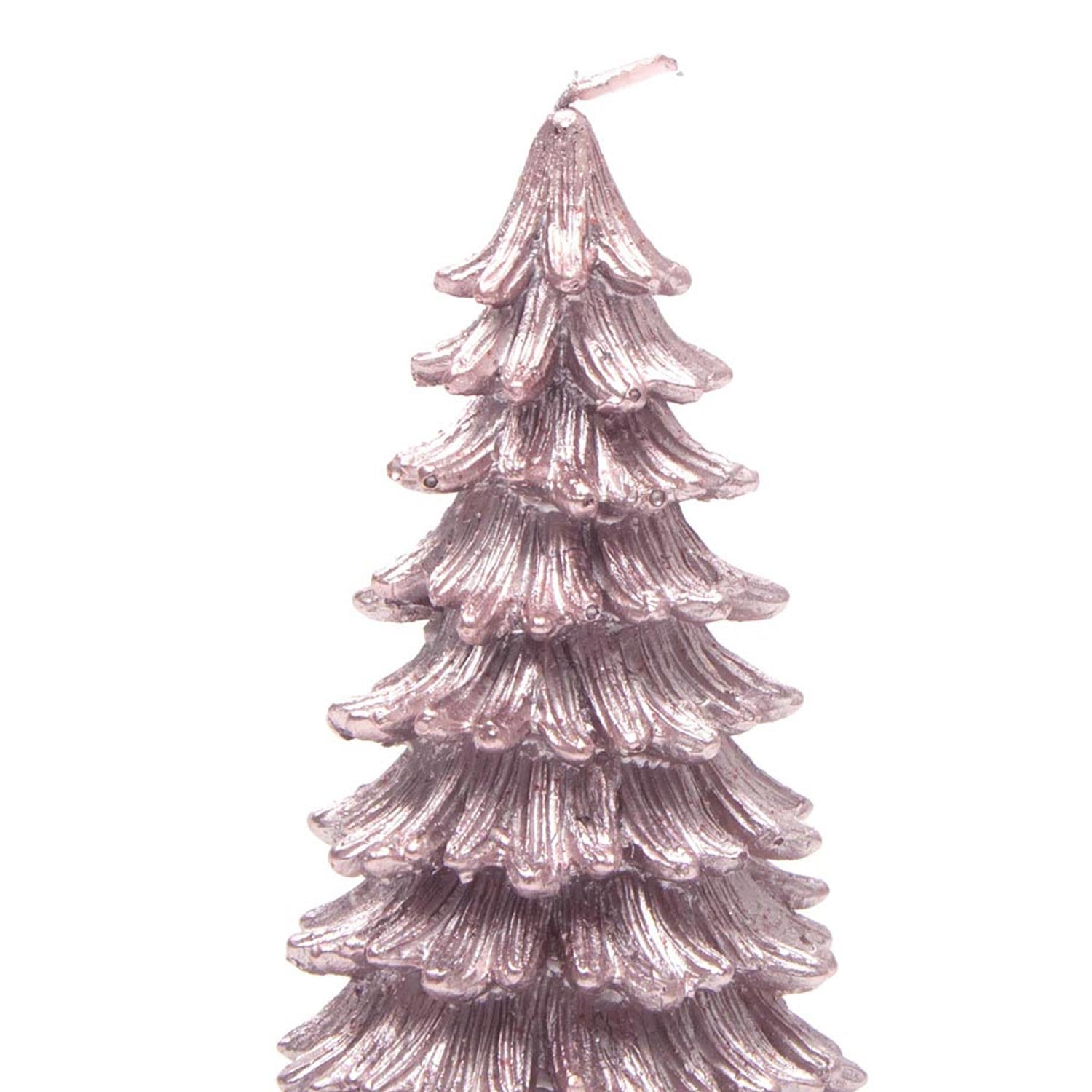 Candela albero frastagliata rosa  7X7X14CM