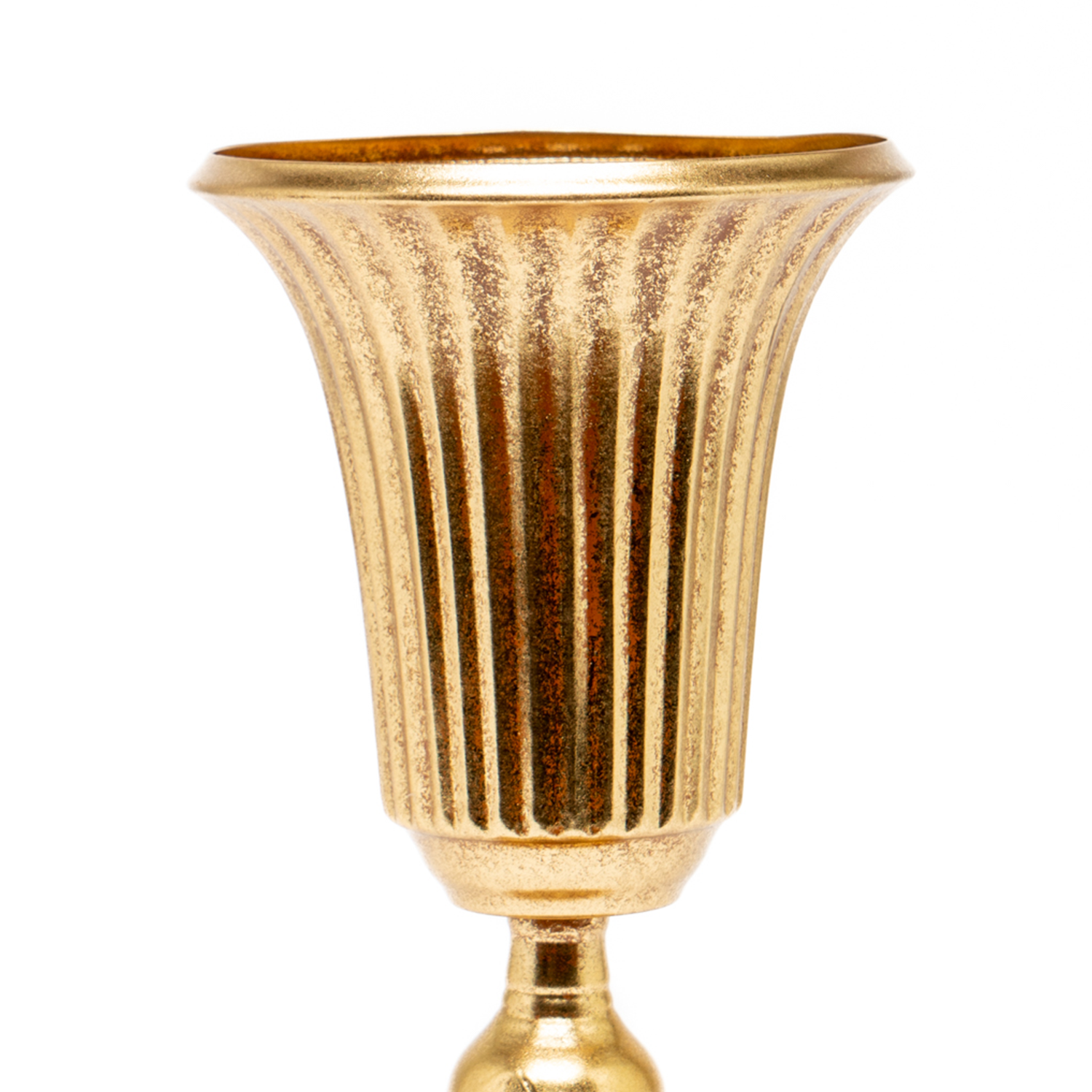 Vaso Rigato Retrò Oro 15X25CM